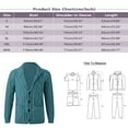 thumbnail image 3 of Ketyyh-chn99 Men's Lightweight Ruffle Shawl Collar Cardigan Male Fashion Solid Color Cardigan Sweater Jacket Pocket Button Sweater Jacket Grey,S, 3 of 5