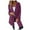 Purple, variant on Ediodpoh 2025 Autumn Winter Women's Solid Color Cardigan with Lapel and Pocket Mid Length Coat Cardigan Sweaters for Women RD1 XL