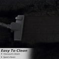 thumbnail image 6 of Hasoo 8' x 10' Area Rugs Shag Indoor Plush and Thick Faux Fur Shag Rug Non-Slip Carpet, Black, 6 of 7