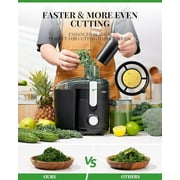 GDOR Kitchen Appliances Juicer Machine Dual Speeds Centrifugal Extractor, Titanium Enhanced Cut Disc, 2.5 FeedChute Juicer, Anti-Drip, Includes Cleaning Brush,Black