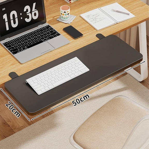 90° Foldable Computer Arm Rest Clamp On Desk Shelf Desk Extender Tray
