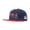 Blue, variant on USA Flag Embroidered Flat Brim Baseball Cap, Unisex Hip‑Hop Snapback Sun Hat For Street Dancing Casual Wear