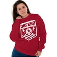 thumbnail image 4 of Defend Freedom Skull Crossbones 2A Sweatshirt for Men or Women Brisco Brands L, 4 of 6