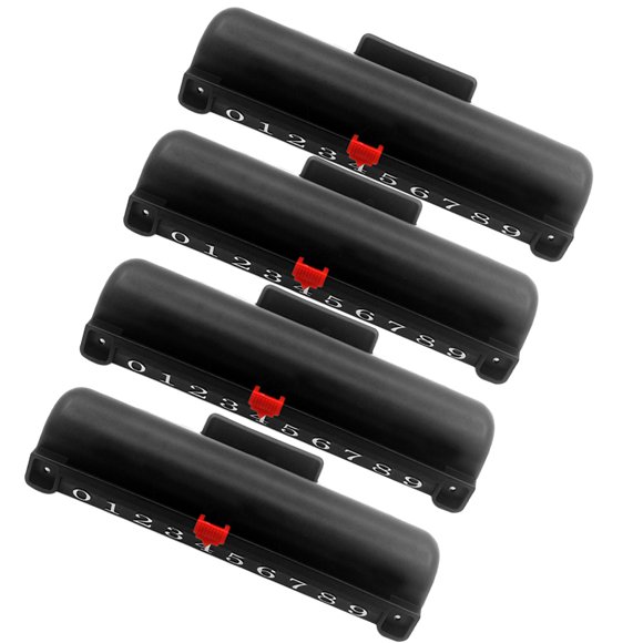 RUNROTOO 4Pcs Portable Score Recording Unit in Black for Table Hockey Game Play