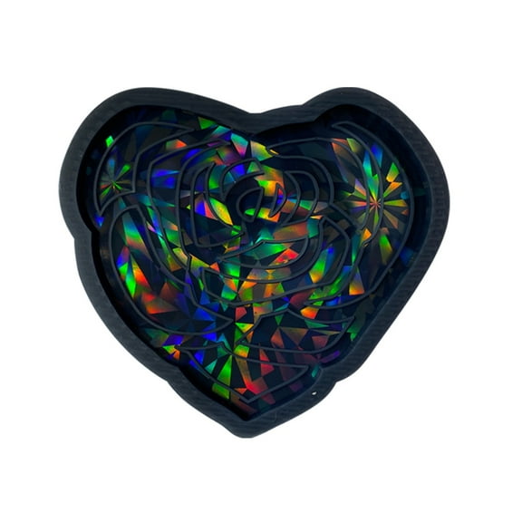 lanema Holographic Coaster Mold Flower Silicone Coaster Molds Cup Mat Mold Epoxy Casting Mold for Resin Coaster Home Decors