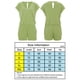 thumbnail image 2 of Greeniant Mono de verano liso de algodón con cuello en V para mujer, mono de manga corta para niña Deportes acuáticos ejercito verde L, 2 of 5