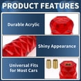 thumbnail image 4 of Perilla de Cambio Unique Bargains, 10cm Universal para Palanca de Cambios de Vehículos Automáticos y Manuales con 2 Adaptadores Acrílico Rojo, 1 Set, 4 of 7