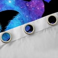 thumbnail image 4 of Homewish Animal Dragons Black Out Curtains for Teens Boys Girls,Gradient Universe Galaxy Curtains Pack of 2 (42x63 Each),Starry Sky Bedroom Curtains,Lightweight Room Decor, 4 of 6