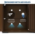 thumbnail image 3 of Large Cat Litter Box Cabinet with Built-in Power Outlet Dog-Proof Shelf Fits Most Self-Cleaning Litter Boxes 5Ft Cord, 3 of 7
