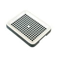 thumbnail image 4 of Bunblic Litter Box Litter Pan Anti Splashing Hollow Grid Design Pet Toilet Pee Pan Tray for Rats Small Animals Hamster Ferrets dark green, 4 of 8