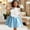 Blue, variant on ITSAME Girls Dress, Ruffle Sleeveless Fashion Flower Cinched Waist Kids Wedding Party Pageant Dress Purple 7-8T