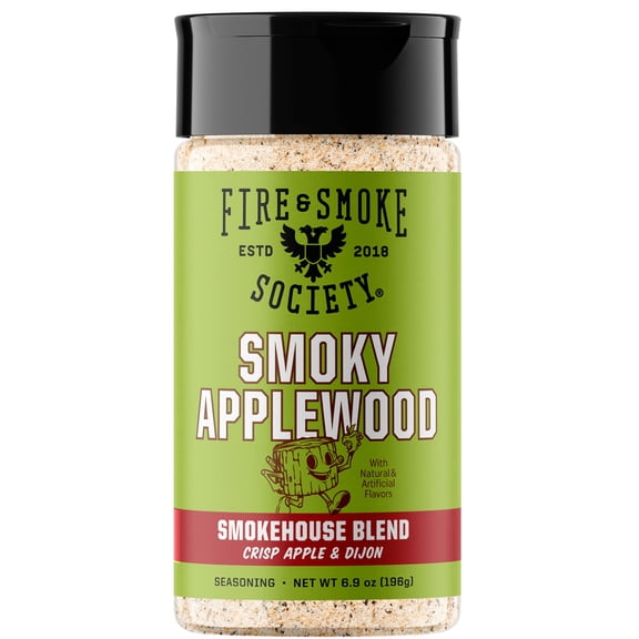 Fire & Smoke Society Smoky Applewood BBQ Seasoning, 6.9 oz Mixed Spices & Seasonings