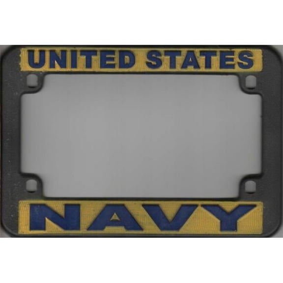 U.S. Navy Plastic Motorcycle License Plate Frame