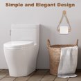 thumbnail image 5 of Uxcell 2 Pcs Wood Jute Rope Toilet Paper Holder for Bathroom Decor,Wood Color, 5 of 6