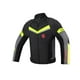thumbnail image 5 of Chaqueta de motociclista con ropa reflectante para hombres y mujeres, resistente al desgarro. Negro Verde XXXL, 5 of 9