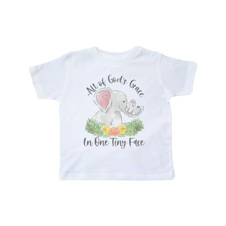 

Inktastic All Of God s Grace In One Tiny Face Gift Toddler Boy or Toddler Girl T-Shirt