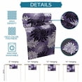 thumbnail image 6 of Purple Black Flowers Table Runner 72 Inches, Modern Abstract Blooms Floral Bed Runner Dresser Scarves Tabletop for Indoor Outdoor Parties/Ceremony/Banquet, 16" x 72", 6 of 9