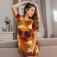 thumbnail image 3 of Balery Sunglasses Yellow Duck Camisón de manga corta con cuello redondo para mujer, cómodo y elegante., 3 of 6