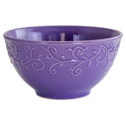 Elama Lilac Fields 16-Piece Dinnerware Set