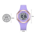 thumbnail image 6 of GOLDEN HOUR Waterproof Sport Women's Digital Chronograph Silicone Strap Watch, 6 of 11