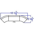 thumbnail image 6 of Flash Furniture Hercules Alon 3 Piece Reception Seating in White, 6 of 6