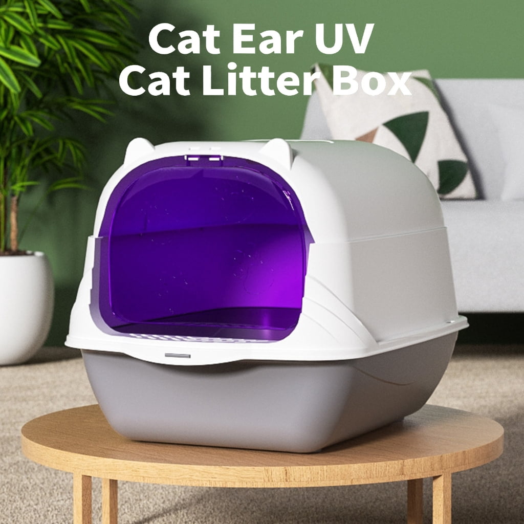 Extra Large Enclosed Litter Box with Filter and Removable Lid for Simple