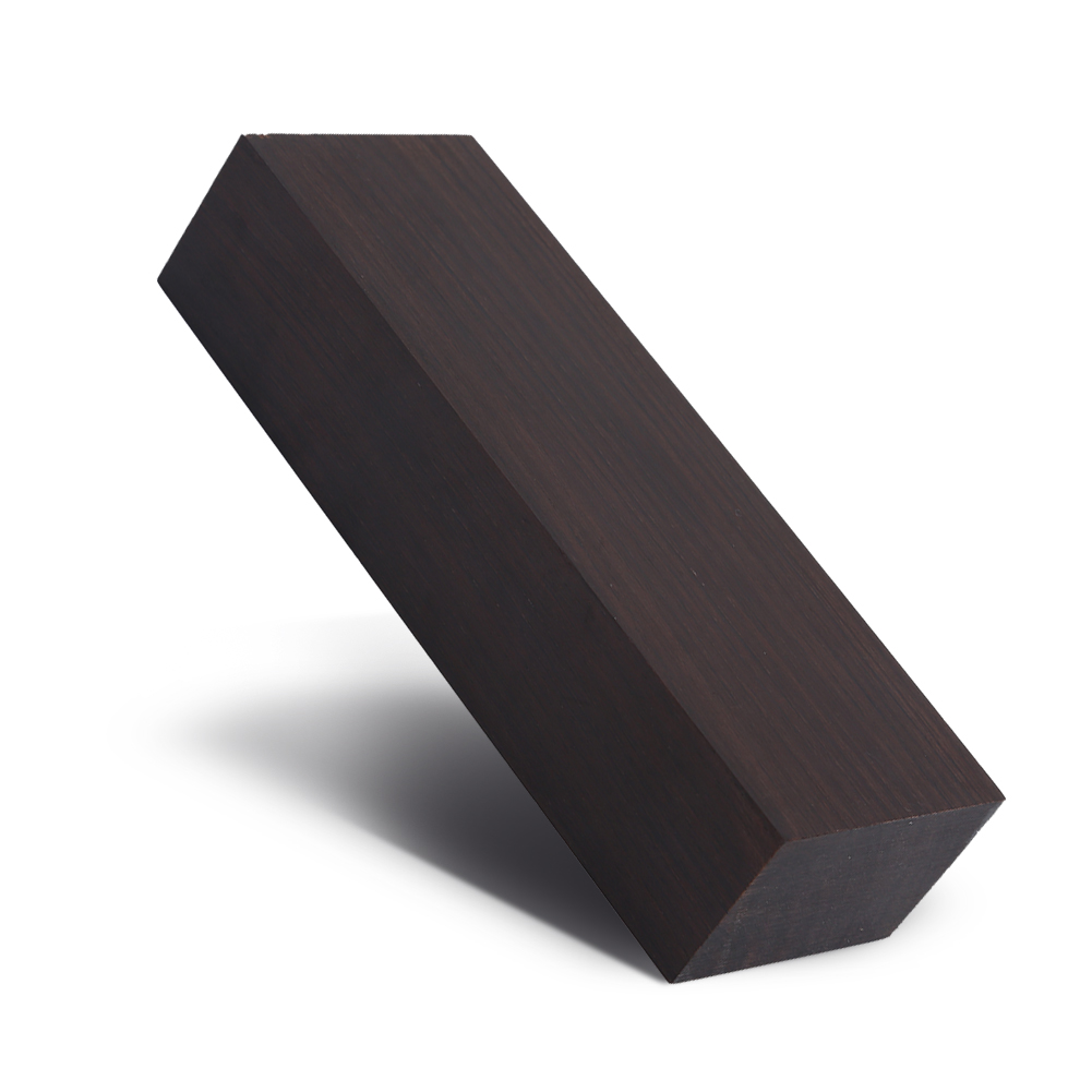 Tebru Ebony Lumber, 12*4*2.5cm Black Ebony Wood Lumber Blank DIY Material for Music Instruments Tools, Ebony Wood