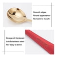 6Pcs 2 Colors 304 Stainless Steel Teaspoon for Stirring Mixing Sugar ...