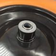 thumbnail image 3 of Flat Free Tires 4.80/4.00-8 with 3/4 & 5/8 Bearings. 3" Center Hub, Orange, 3 of 5