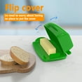 thumbnail image 5 of Soul Creat Butter Dish with Lid, Flip Top Plastic Butter Dish with Spreader, Green, 5 of 7