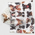 thumbnail image 6 of Yiaed Happy Dog Faces Collage Print Dog Blankets-Cat Blanket Washable for Couch Protection,Puppy Blanket, Soft Plush Reversible Throw Furniture Protector-Large, 6 of 8