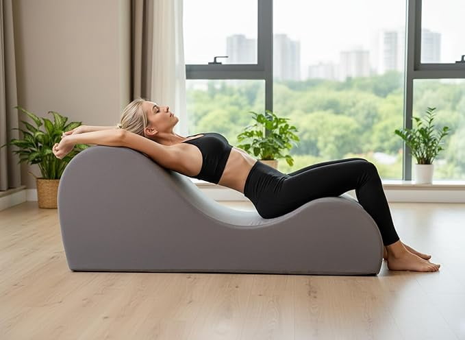 Yoga Chaise Lounge Chair for Stretching, Relaxation & Exercise