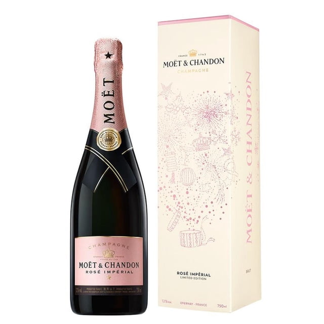 Pack de 6 Champagne Moet & Chandon Rosé Imp. Cardboard 750 ml MOET & CHANDON Rosé Imp. Cardboard