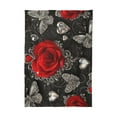 thumbnail image 2 of BZSMCE Square Tablecloth Crimson Elegance Pattern Tableclothes, 2 of 9