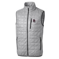 thumbnail image 2 of Men's Cutter & Buck Gray Round Rock Express Rainier PrimaLoft Eco Insulated Full-Zip Puffer Vest, 2 of 3