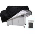 thumbnail image 1 of BBQ Cover, BBQ Cover, BBQ Cover Kit, Waterproof BBQ Cover, Heavy Duty Gas Grill Cover - Black 145 x 61 x 117 cm., 1 of 4