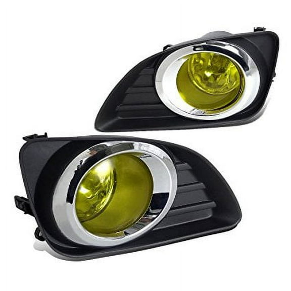 Spec-D Tuning LF-CAM10AMOEM Toyota Camry Yellow Lens Driving Fog Lights Front Bumper Lamps