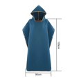 thumbnail image 5 of Joernso Microfiber Hooded Bath Towel Quick Drying Water Absorbent Double-sided Soft Adults Shower Bathrobe Beach Swimming Clothes Changing Surf Poncho Cloak, 5 of 7