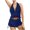 Blue, variant on Crochet Swimsuit Coverup for Women Bathing Suit for Women One Piece Tummy Control Bathing Suit One Piece Seasonal