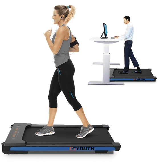 GOYOUTH Under Desk Treadmill Electric Walking Jogging Exercise Machine for Home/Office Use