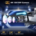 thumbnail image 4 of GPS Drone F194 with Camera for Adults 4K , AUOSHI Foldable Drone for Beginners with Auto Return Home, Optical Flow Positioning, Follow Me, Brushless Motor, 2 Batteries, 4 of 13