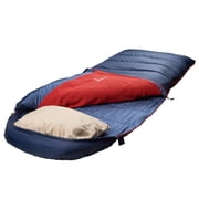 Slumberjack Shadow Mountain 30-Degree Hooded Rectangular Sleeping Bag, Blue, 35x88