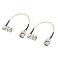 thumbnail image 1 of BNC Macho a BNC Macho Recto Ángulo Coaxial Cable Unique Bargains RG316 RF Coaxial Cable 1Pies 2Uds, 1 of 5