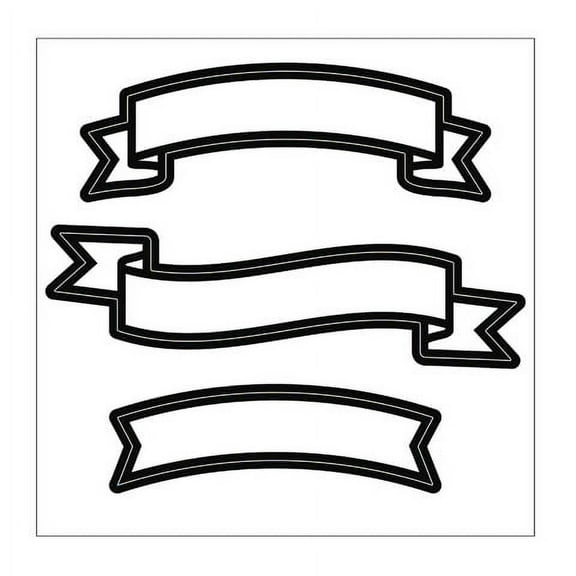 Die Cut Emboss Stencil Badges 3Pc By Darice