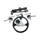 thumbnail image 3 of Kit de dirección para kart, volante con 1,5 vueltas, conjunto de aluminio, reemplaza piezas, kart eléctrico de 4 ruedas para bricolaje., 3 of 8