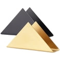 thumbnail image 1 of 2 porta servilletas de acero inoxidable, dispensador de pañuelos de papel de mesa, soporte triangular., 1 of 6