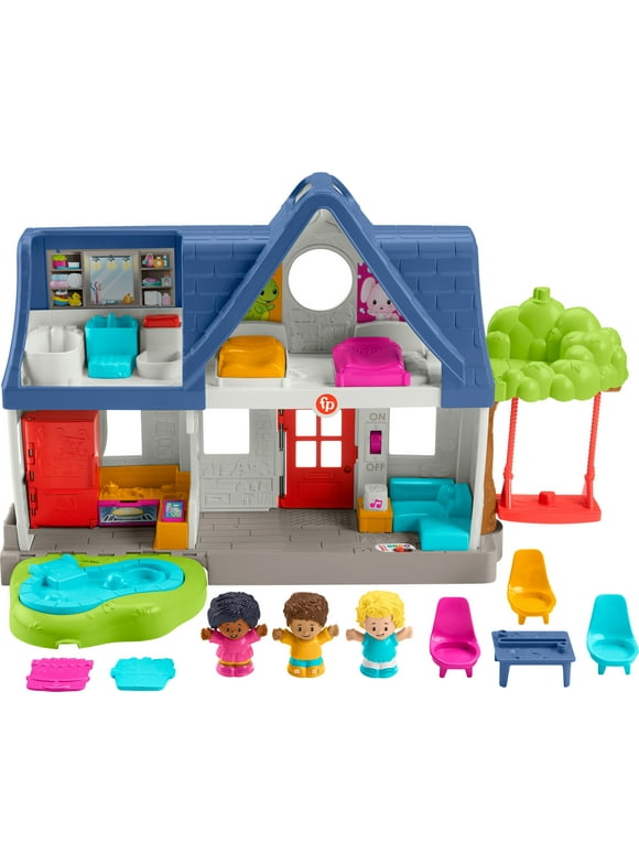 Fisher-Price Little People Friends Together Play House Toddler Learning Playset, 10 Pieces