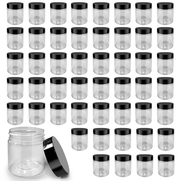 Frascos de plástico PYYZHALI de 4 oz/120 ml con tapas para limo, pomadas, etc.