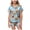 Blue, variant on Pandaie Little Girls Loungewear Halloween Ghost Pumpkin Print Short Sleeve Pajamas 2 Piece Set Kid Night Sleepwear Outfits Yellow,6-7Years