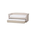 thumbnail image 6 of Baxton Studio Camino Modern and Contemporary Fabric Upholstered Daybed with Guest Trundle Bed, Multiple Colors, 6 of 9